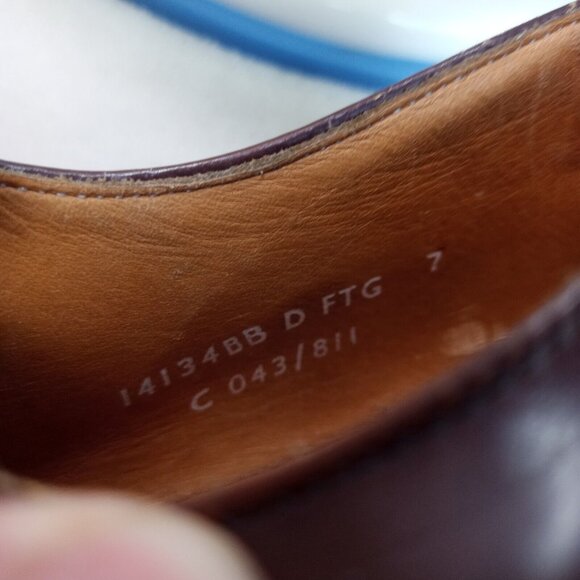 John White Lyon Derby Brown Leather Shoes Mens Size 7 (Made in England) - Picture 13 of 14